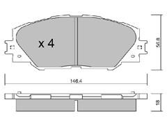 Brake Pad D1211